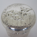 Very Ornate Antique Silver Hand Chased Centre Bowl (c.1900)