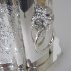 Pair of Elegant James Dixon & Son Silver Urn Shaped Vases (1971)