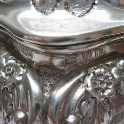 Large Victorian Silver Sugar Caster in a Baluster Shape and Pull Off Lid