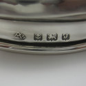 Victorian Silver Plate and Glass Biscuit Barrel with Beaded Swing Handle