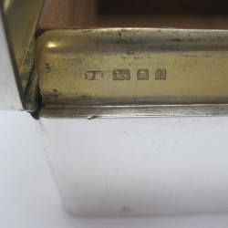 Large Rectangular Silver William Comyns & Son Ltd Cigar or Trinket Box