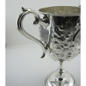 Large Size Victorian Silver Vase with Trumpet Shaped Body (1894)