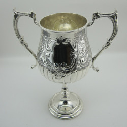 Good Quality Victorian Silver Plated Wine Funnel (c.1890)