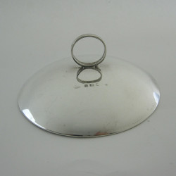 Cast Victorian Silver Plated Ink Stand Shaped as a Female Fruit Seller