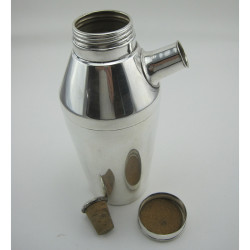 Good Quality Silver Plated Engine Turned Hip Flask
