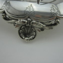 Victorian Silver Plated Biscuit or Trinket Box with Four Alternate Empty Cartouche