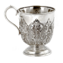 Peter & Ann Bateman Oval Silver Tea Pot Stand
