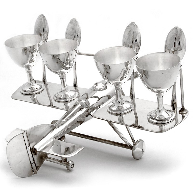 Vintage Boxed Silver Plated Cocktail Set (c.1930)