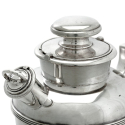 Reproduction Silver Plated Salt in the Form of a Frog Pulling a Snail Shell