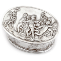 Set of Six Silver Plate Greek Key Design Napkin Rings (c.1895)
