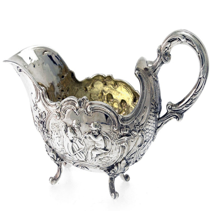 Victorian Silver Plated Fruit Bowl with a Ruby Glass Liner and a Border