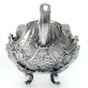 Victorian Silver Plated Fruit Bowl with a Ruby Glass Liner (c.1890)