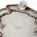 Unusual Shape Antique Cut Glass Silver Plated Biscuit Barrel (c.1900)