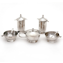 Victorian Silver Plate and Cut Glass Biscuit Box with Female Bust Finial (c.1890)