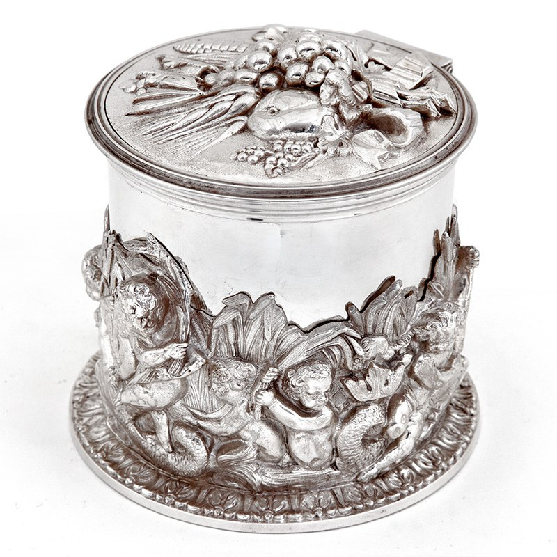 Antique Elkington & Co Cast Silver Plate Table Bell (c.1870)
