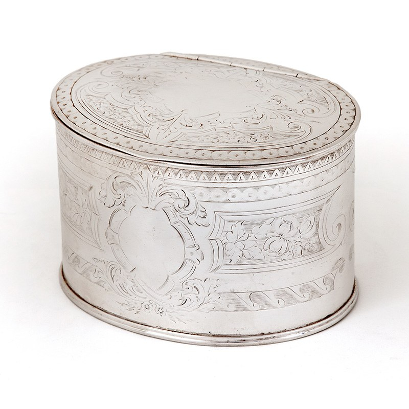 Unusual Antique Cauldron Shaped Oak & Silver Plate Barrel (c.1900)