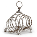 Continental Woven Wire Work Silver Plated Fruit or Bread Basket (c.1910)