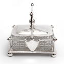 Silver Tortoiseshell Jewellery Box with Original Velvet Lining (1924)