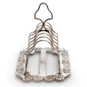 Antique Mappin & Webb Silver Plated Sugar and Cream on a Looped Handle Base (c.1900)