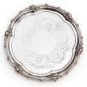 Edwardian Silver Shell Shaped Dish with Scalloped Border and Pierced Body