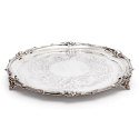 Edwardian Silver Shell Shaped Dish with Scalloped Border and Pierced Body