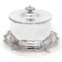 William Comyns Cut Glass Silver and Tortoiseshell Perfume Bottle (1910)