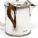 Edwardian Silver Claret Jug with Plain Mount and Clear Glass Body (1902)