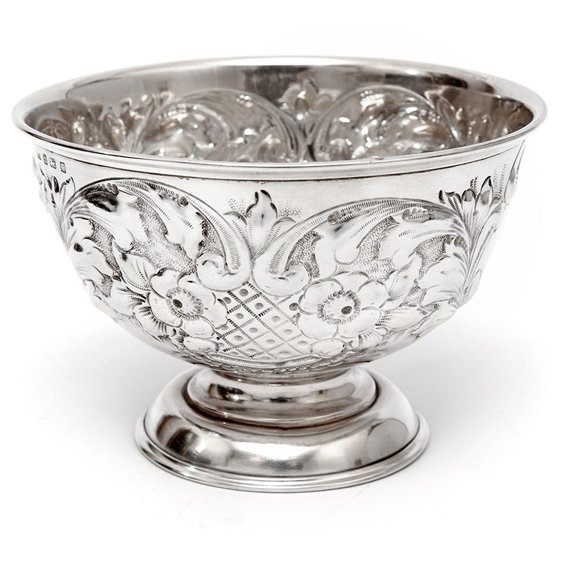 Boxed Victorian Silver Sugar Basket with Matching Sifter Spoon (1886)
