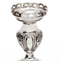 James Dixon Victorian Engraved Silver Plated Claret Jug with a Plain Mount and Domed Hinged Lid