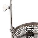 Victorian Silver Claret Jug with a Hinged Domed Cover and an Unusual Crimped Scroll Handle