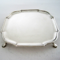 Antique Thomas Bradbury & Son Plain Oval Silver Plate Trinket Box