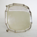 Antique Thomas Bradbury & Son Plain Oval Silver Plate Trinket Box