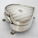 Antique Asprey Heated Toast Rack with Removable Hot Plate and Burner
