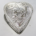 Atkin Brothers Circular Silver Plated Biscuit or Trinket Box