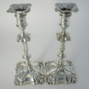 Vintage Silver Plated Three Piece Cocktail Shaker with a Banded Engine Turned Body