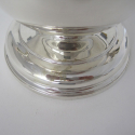Victorian Oval Plain Silver Flask with a Detachable Cup
