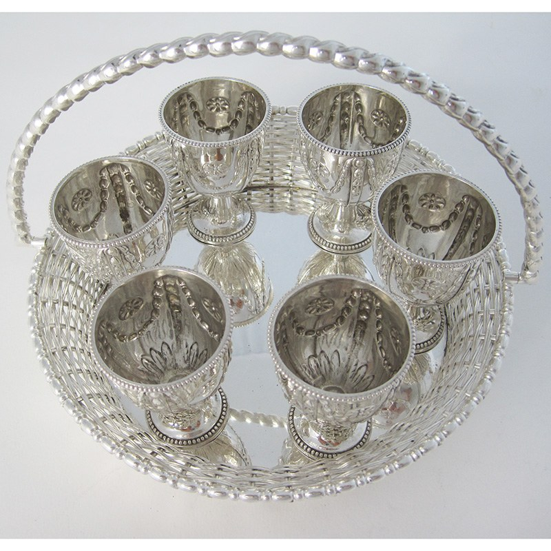 Late Victorian Oval Silver Fruit Bowl Embossed with Scrolls and Flowers