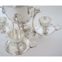 Mappin & Webb Silver Collar Decanter with a Pear Shaped Cut Glass Body
