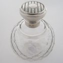 Cooper Brothers Silver Mounted Decanter with a Georgian Style Cut Glass Body