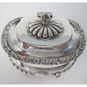 Unusual Shaped Silver Plated Barrel with Cast Gargoyle Style Handles