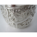 Victorian Silver Napkin Ring with a Chased Spiral Body