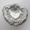 Mappin & Webb Silver Rose Bowl with Frosted Glass Liner and Flower Grill