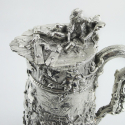Small Edwardian Chester Silver and Enamel Cut Glass Trinket Jar