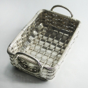 Late Victorian Novelty Silver Plated Toast Rack with Thistle Decoration