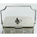 Large Silver Plated Churn Shaped Biscuit or Trinket Box