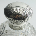 Victorian Elkington & Co Silver Plated and Cut Glass Claret Jug with Bacchus Mask Spout